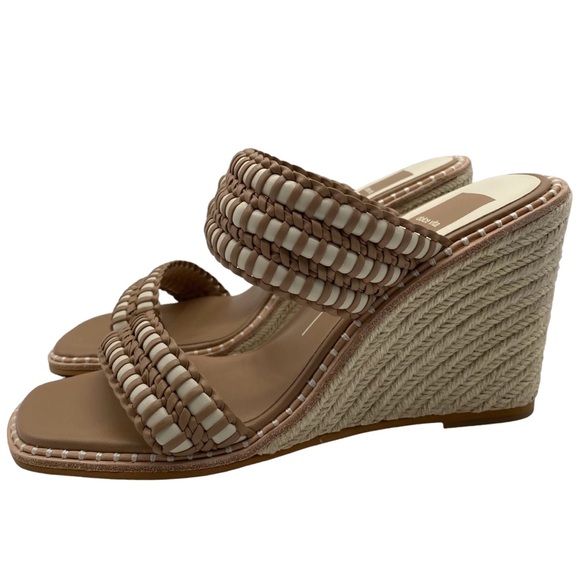 Dolce Vita Shoes Abigal Sandals Brown Beige Espadrille Wedge Casual Neutral NEW - Picture 11 of 11